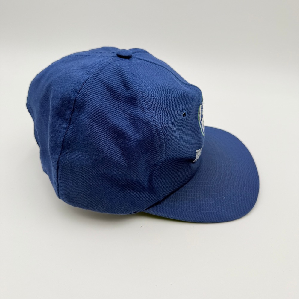 Vintage Twin NBA Minnesota Timberwolves Hat OSFA Blue Snapback Basketball Y2K - Picture 5 of 8